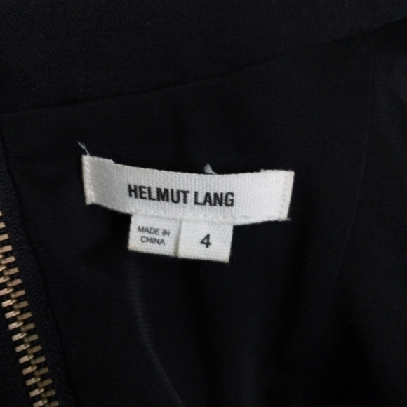 Helmut Lang Alloy Cap Sleeve Wool Dress - Picture 4 of 5